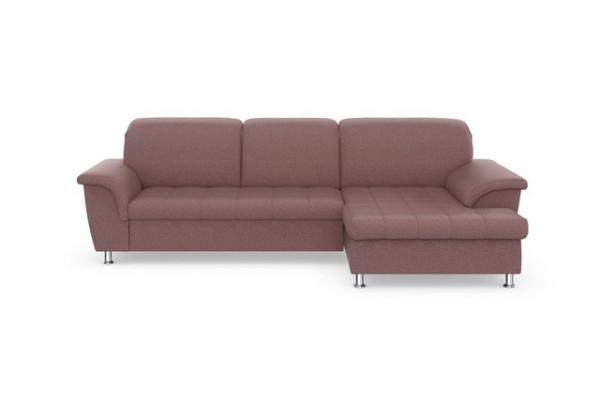 DOMO collection Ecksofa Franzi Steppung im Sitzbereich B7T/H: 278/162/80 cm, Schlafsofa, wahlweise m