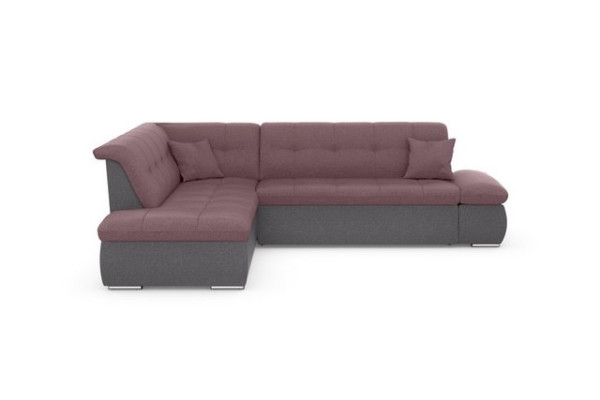 DOMO collection Ecksofa Moric, wahlweise mit Bettfunktion und Armlehnenverstellung