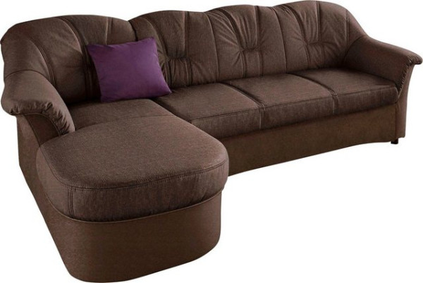 DOMO collection Ecksofa Flores Schlafsofa, B/T/H: 233/142/86 cm