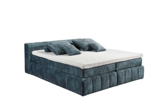 ED EXCITING DESIGN Boxspringliege (180 x 200 cm, Colorado), Blau