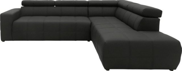 DOMO collection Ecksofa Brandon, inklusive Kopfteilverstellung, wahlweise mit Sitztiefenverstellung