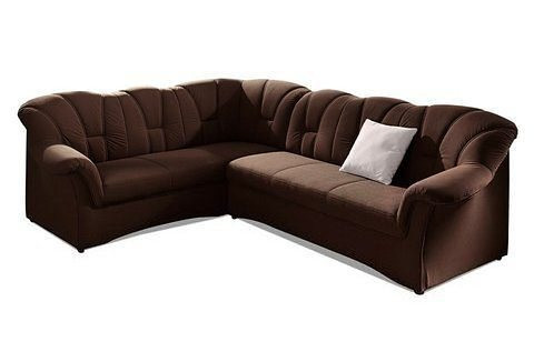 DOMO collection Ecksofa Papenburg B/T/H: 242/190/84 cm, wahlweise mit Bettfunktion, Langer Schenkel