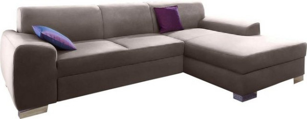 DOMO collection Ecksofa Ricardo, mit Recamiere, wahlweise mit Bettfunktion