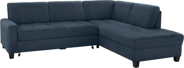 DOMO collection Ecksofa Florentina, wahlweise mit Bettfunktion, mit Kontrastnaht