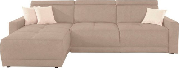 DOMO collection Ecksofa Ava, mit Recamiere, Federkern wahlweise mit Kopfteilverstellungen