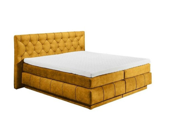 ED EXCITING DESIGN Boxspringliege (180 x 200 cm, Florenz), Gelb