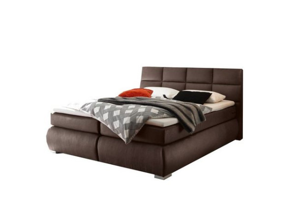 ED EXCITING DESIGN Boxspringliege (180 x 200 cm, Kosali 1 mit Bettk. dark brown 180 cm), Braun