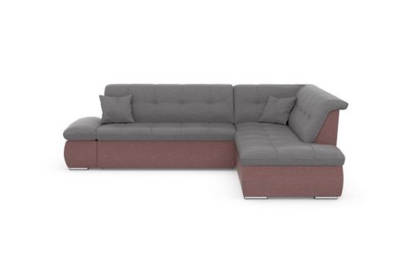 DOMO collection Ecksofa Moric, wahlweise mit Bettfunktion und Armlehnenverstellung