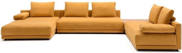 freistil ROLF BENZ Ecksofa freistil 142, inklusive Couchtisch und Kissen