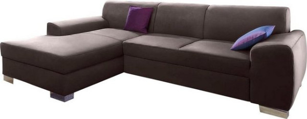 DOMO collection Ecksofa Ricardo, mit Recamiere, wahlweise mit Bettfunktion