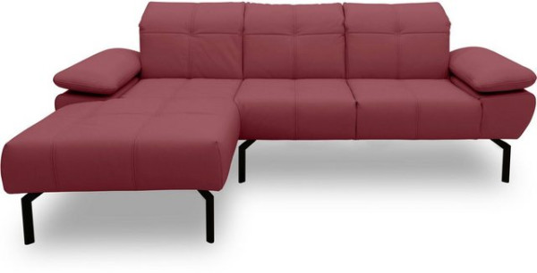 DOMO collection Ecksofa 100010, wahlweise mit Kranz