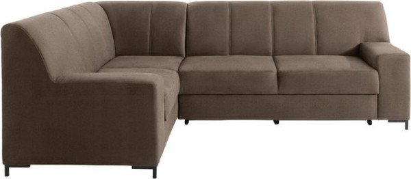 DOMO collection Ecksofa Ledas, mit extrabreiten Armteilen, wahlweise mit Bettfunktion