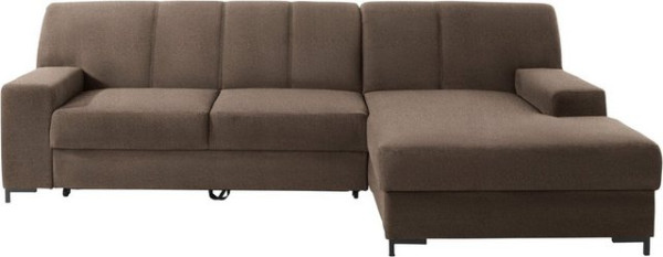 DOMO collection Ecksofa Ledas, mit extrabreiten Armteilen, wahlweise mit Bettfunktion