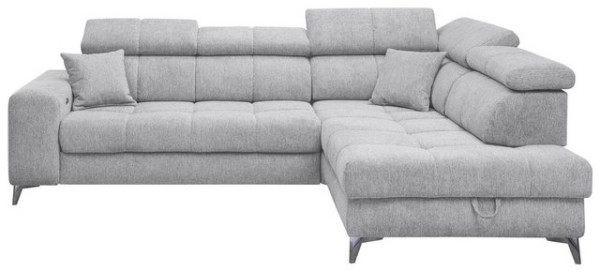 ED EXCITING DESIGN Ecksofa Sydney, 2 Teile, frei im Raum stellbar, mit Bettkasten, inkl. Kopfteilver