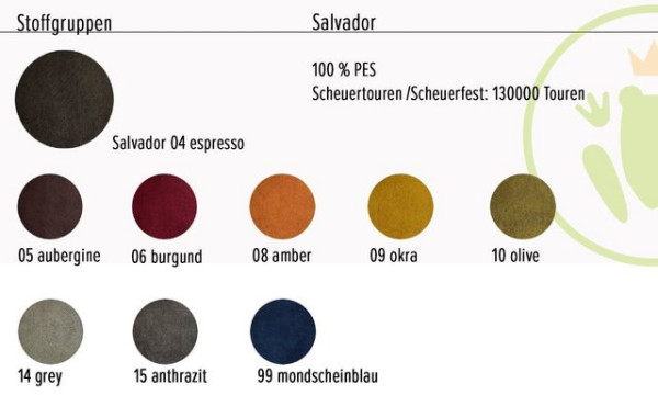 ED EXCITING DESIGN 1,5-Sitzer, Oskar Sessel mit Hocker Fernsehsessel Polstersessel 2-farbig Aubergin