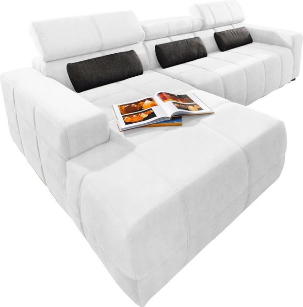 DOMO collection Ecksofa Brandon große Ausführung B/T/H: 289/177/80 cm