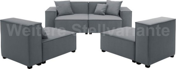 Max Winzer® Wohnlandschaft MOVE, Set, Sofa-Set 04 aus 10 Sitzelementen, inklusive 4 Zierkissen, komb