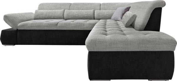 DOMO collection Ecksofa Aldo, mit Ottomane, wahlweise mit Bettfunktion