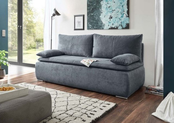 ED EXCITING DESIGN Schlafsofa, Jana Schlafsofa 208x95 cm Sofa Couch Schlafcouch Anthrazit