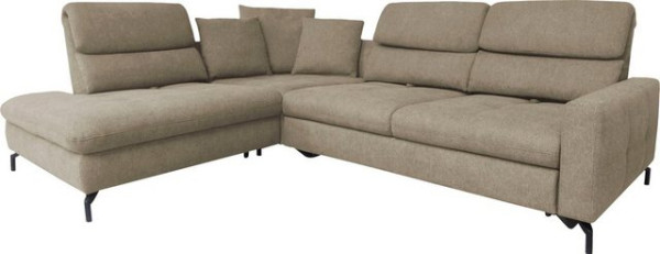 ADA trendline Ecksofa Louis, Breite 260 cm, Rückenlehnenverstellung, wahlweise mit Bettfunktion