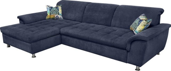 DOMO collection Ecksofa Franzi Steppung im Sitzbereich B7T/H: 278/162/80 cm, Schlafsofa, wahlweise m