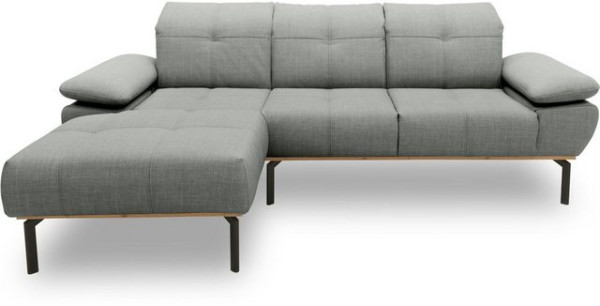 DOMO collection Ecksofa 100010, wahlweise mit Kranz