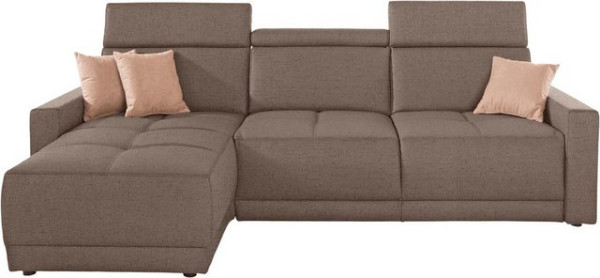 DOMO collection Ecksofa Ava, mit Recamiere, Federkern wahlweise mit Kopfteilverstellungen