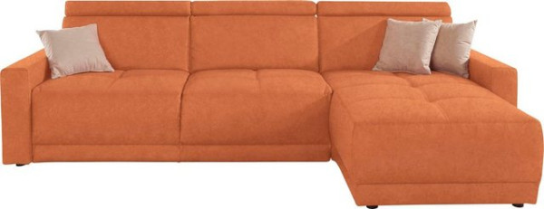 DOMO collection Ecksofa Ava, mit Recamiere, Federkern wahlweise mit Kopfteilverstellungen