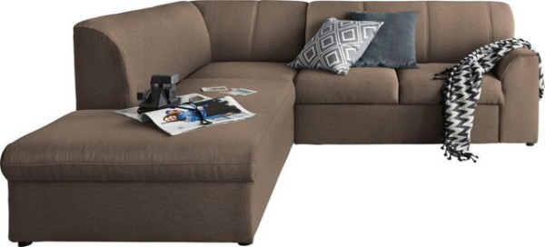 DOMO collection Ecksofa Topper, mit Ottomane, wahlweise mit Schlaffunktion