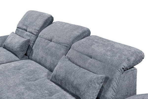 ED EXCITING DESIGN Ecksofa, MELFI Ecksofa Polstergarnitur Sofagarnitur 275 x 168 cm Anthrazit