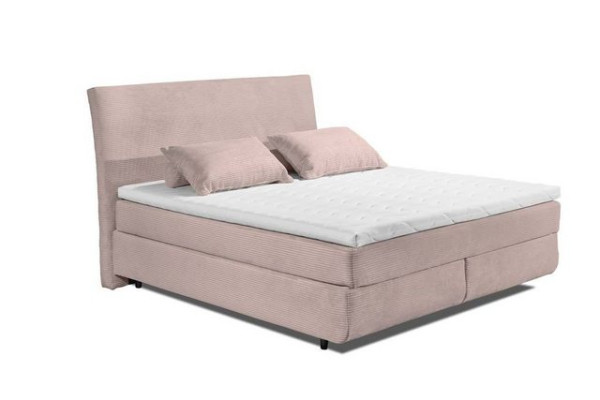 ED EXCITING DESIGN Boxspringliege (180 x 200 cm, Marbella), Rosa