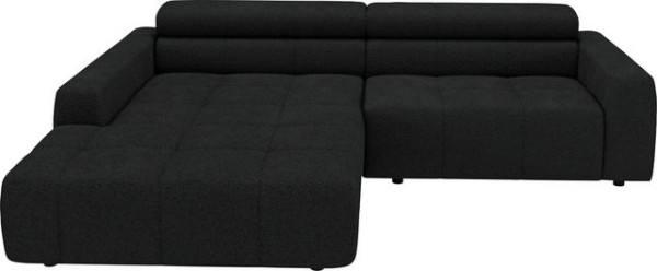 3C Candy Ecksofa Denver auch mit Cord- und Easy care-Bezug, Kopfteilverstellung, wahlweise. mit moto