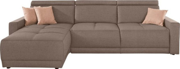 DOMO collection Ecksofa Ava, mit Recamiere, Federkern wahlweise mit Kopfteilverstellungen