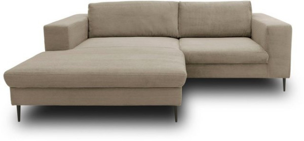 DOMO collection Ecksofa Modica, moderne Optik mit großzügiger Recamière, auch in Cord