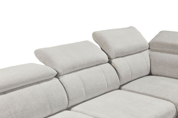 ED EXCITING DESIGN Ecksofa Albany, mit Schlaffunktion, Bettkasten, verstellbare Kopflehnen