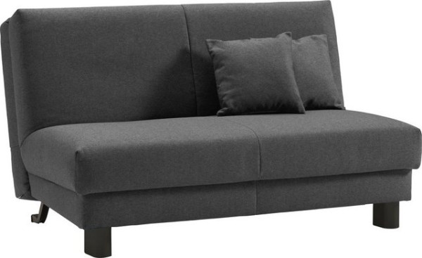 ell + ell Schlafsofa Enny, Liegefläche Breite 120 oder 140 cm, Liegehöhe 45 cm, Füße schwarz