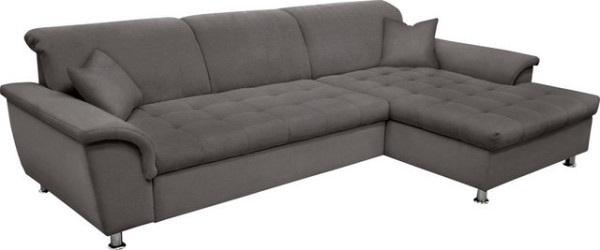 DOMO collection Ecksofa Franzi Steppung im Sitzbereich B7T/H: 278/162/80 cm, Schlafsofa, wahlweise m