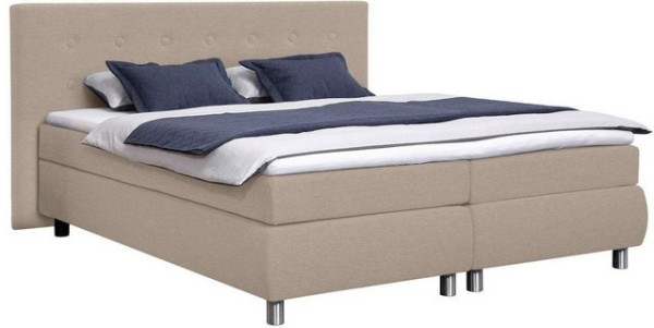 ADA trendline Boxspringbett Darcy, mit dekorativen Knöpfen am Kopfteil