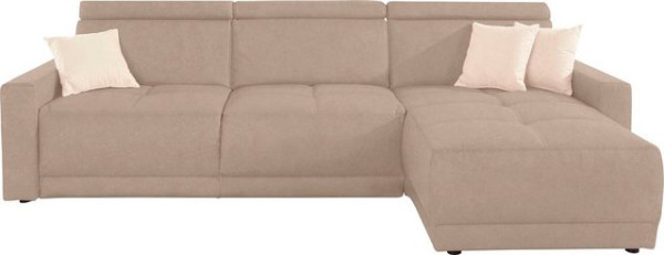 DOMO collection Ecksofa Ava, mit Recamiere, Federkern wahlweise mit Kopfteilverstellungen