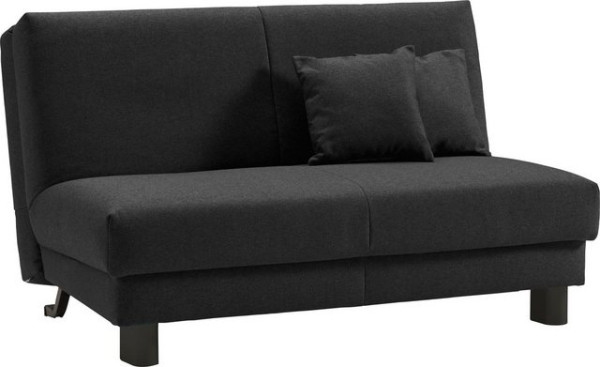 ell + ell Schlafsofa Enny, Liegefläche Breite 120 oder 140 cm, Liegehöhe 45 cm, Füße schwarz