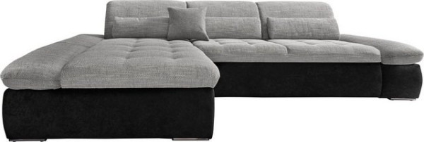 DOMO collection Ecksofa Aldo, mit Recamiere, wahlweise mit Bettfunktion