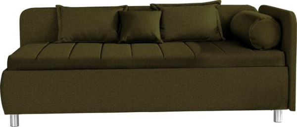 ADA trendline Schlafsofa Kiana, mit Bettkasten und Zierkissen, Liegefläche 90/200 cm oder 100/200 cm