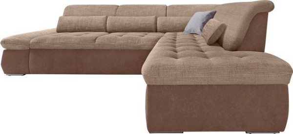 DOMO collection Ecksofa Aldo, mit Ottomane, wahlweise mit Bettfunktion