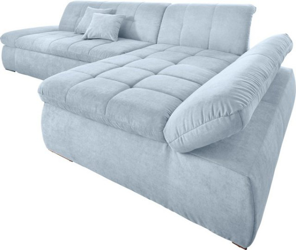 DOMO collection Ecksofa NMoric XXL, B/T/H: 300/172/80cm, Revamierenabschluss, wahlweise mit Bettfunk