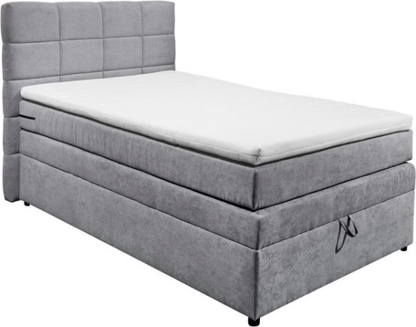 ED EXCITING DESIGN Boxspringbett Tacoma, inkl. Bettkasten und Topper