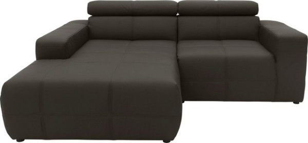 DOMO collection Ecksofa Brandon kleine Ausführung B/T/H: 214/100/80 cm, Mit Kopfteilverstellung, auc