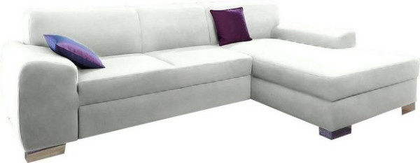 DOMO collection Ecksofa Ricardo, mit Recamiere, wahlweise mit Bettfunktion