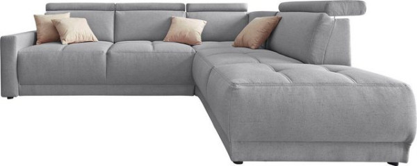 DOMO collection Ecksofa Ava, mit Ottomane, Federkern wahlweise mit Kopfteilverstellungen