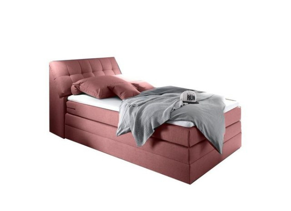 ED EXCITING DESIGN Boxspringliege (120 x 200 cm, Space 1 flamingo 120 cm), Rosa