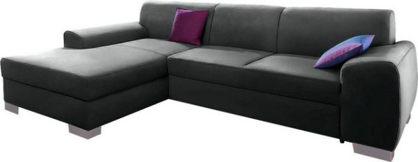 DOMO collection Ecksofa Ricardo, mit Recamiere, wahlweise mit Bettfunktion